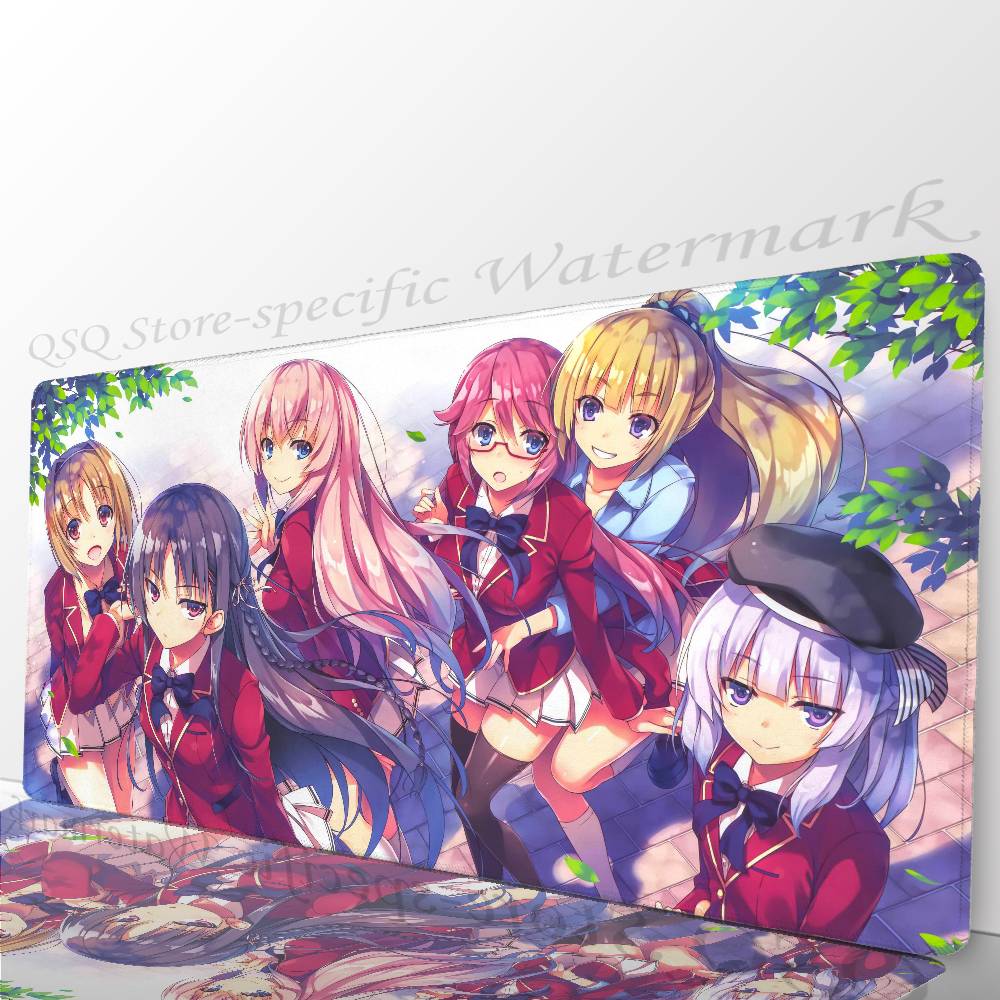 Classroom Of The E-Elite Anime Mousepad Mouse Mat Desk Mat With Pad Gaming Accessories Prime Gaming XXL Keyboard Pad Padding M