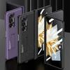 Luxury Plating Case for Honor Magic V2 Magnetic Hinge Case Anti-knock Outer Screen Glass Stand Matte Hard Cover
