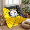 Pittsburgh Steelers Flannel Fleece Blanket Cozy Warm Throw Blanket For Couch Bed Travel All Season Use