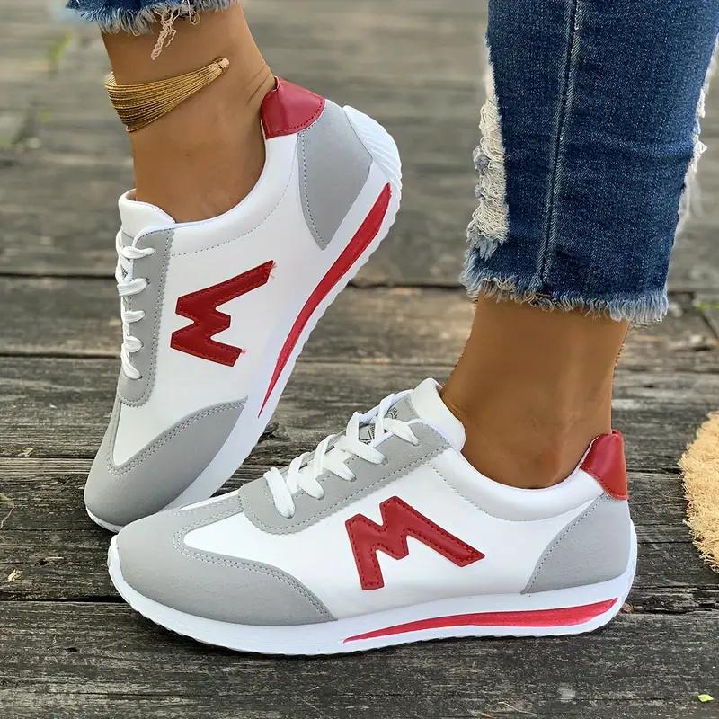 New Women Round Head Deep Mouth Light Casual Shoes Women Trend Versatile Breathable Cross Lace Up Sneaker De Mujer