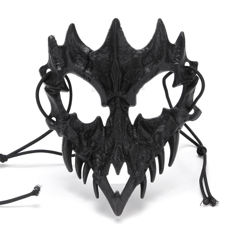 Halloweeni mask poolmask Cos Draakonjumal Metsik Tiiger Öine Kahvel Tengu Mees Hunt Mask Etendus Kolju Maskid