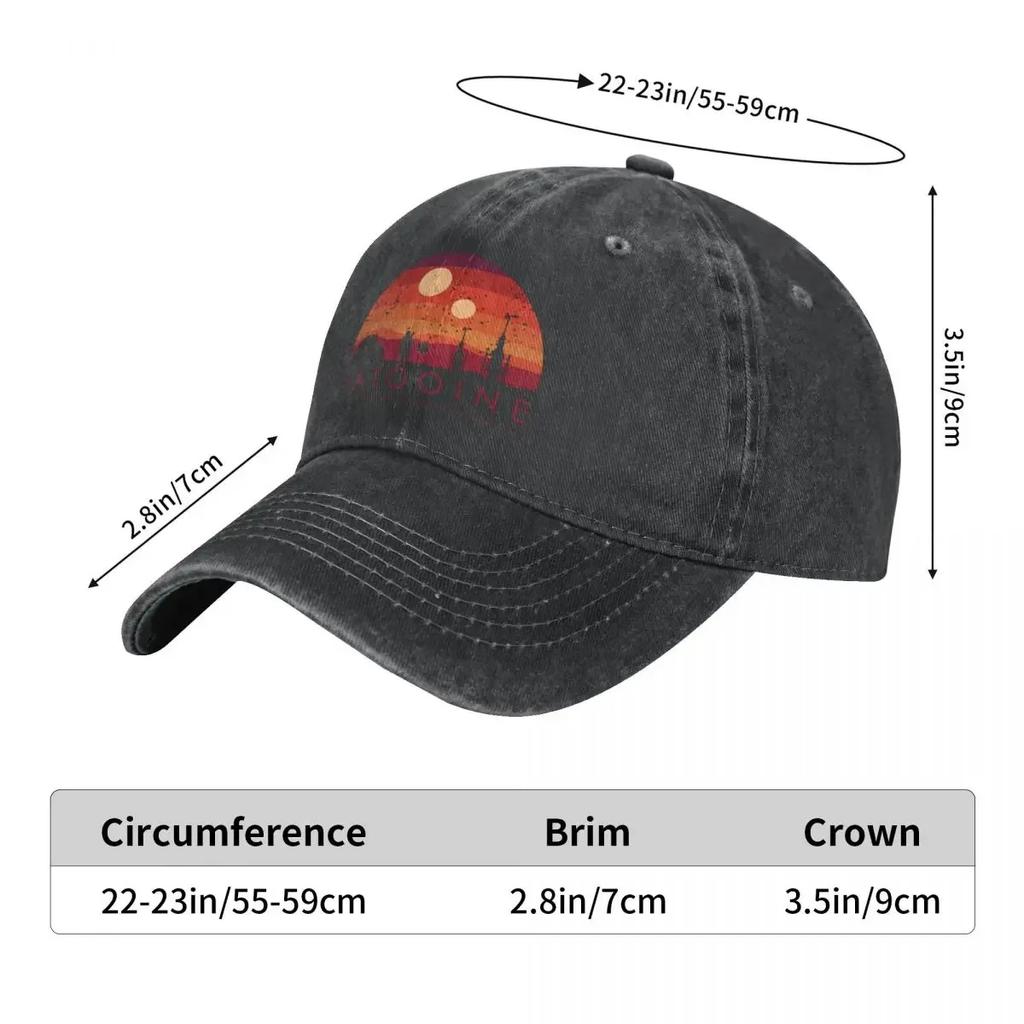 Washed Men's Baseball Cap RETRO EST Trucker Snapback Cowboy Caps Dad Hat Tatooine Golf Hats