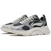 Li-Ning Casual Shock Absorbing Non-Slip Wear-Resistant Breathable Lightweight Low-Top Running Shoes Men Sneakers Black Gray ARSS057-3