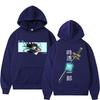 Anime Tokitou Muichirou Printed Hoodie Women Men Autumn Winter Warm Sweatshirt  Harajuku Streetwear Long Sleeve Tops