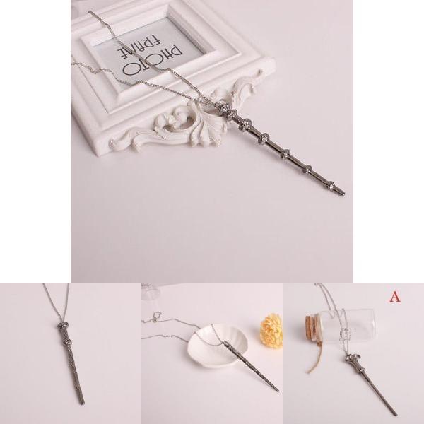 Magic Wand Pendant Necklace For Men And Women Stunning Alloy Fashion Jewelry