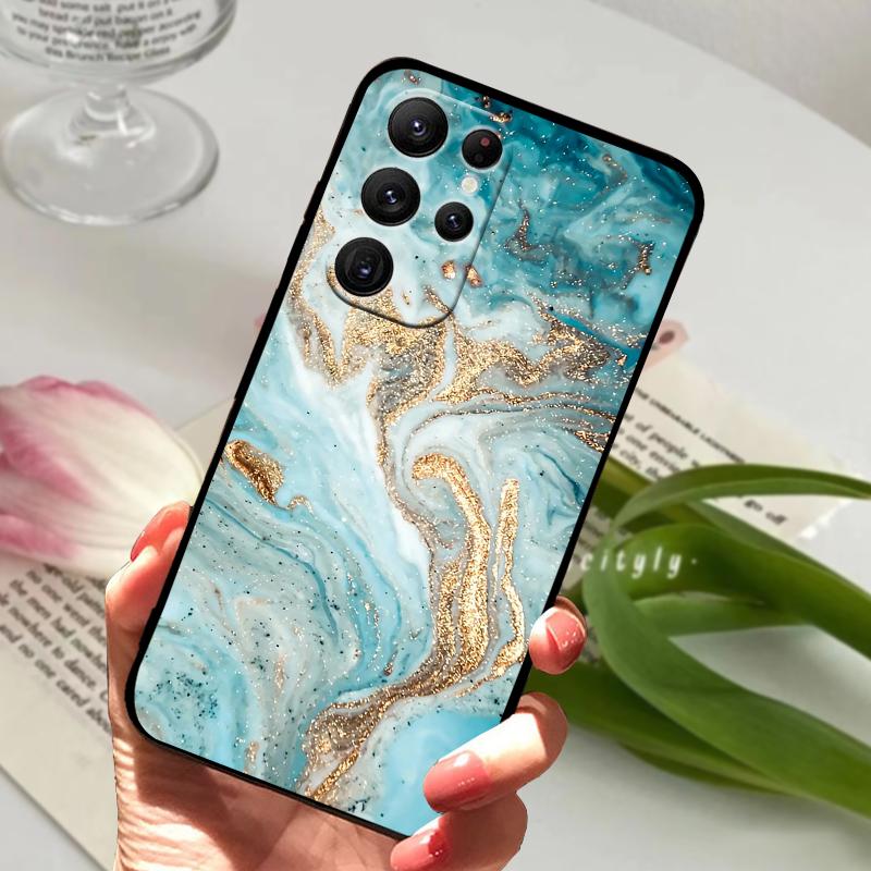 For Samsung S25 Ultra Soft Case S23 Ultra 5G Silicone TPU Phone Back Cover For Samsung Galaxy S24 Ultra Cute Animal Bumper Coque