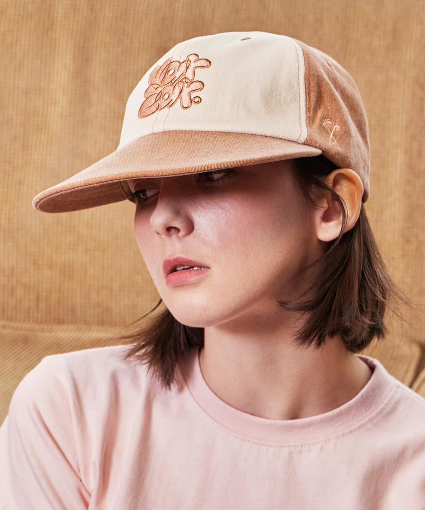 Bajal Graffiti Two-Tone Ordinary Ball Cap Brown