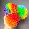 Antystresowa Rainbow Sensory Baby Elastyczna piłka dla dzieci Stress Relief Kids Toy