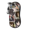 Dazai Bungo Stray Dogs   Glasses Case  Key Chain Sunglasses Case Unisex Pocket Eyeglass Cases Cover Vintage Eyewear Storage