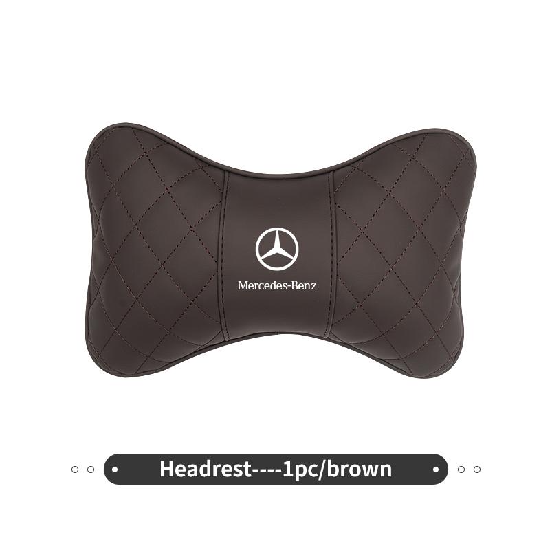 FA02 Almohada Cervical para Reposacabezas de Coche Cojín Lumbar para Asiento Cintura para Benz Clase A C E S G W201 W210 W108 W204 W205 W203