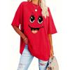 Abbigliamento casual da donna a maniche corte con stampa e girocollo