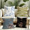 Classic AAllsaints Floral Cushion Cover Silky Short Plush Invisible Zipper Dustproof Sofa Pillow Case for Home Decor