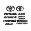Overlays NEW 2019-2024 Suitable for Toyota Rav4 XLE XSE AWD Hybrid Matte Blackout Emblems Kits