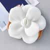 Corsage de Camelia Hecho a Mano para Mujer Broche Pin Exquisito Corsage Floral para Vestido Bolso DIY Novedoso Accesorio Floral