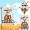 Fall Garden Flag Watercolor Vertical Outdoor Decoration 12.5 X 18 Inch