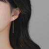 Blomma Zirkon Franskad Örhänge Linje Kvinna Xiaohongshu Rekommenderar Enkel Pendling Mori Elegant Utsökt Fembladig Blomma Örhängen
