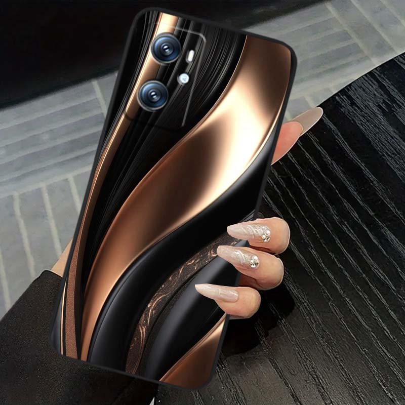 Technology Art Illustration For OPPO Reno 5 6 7 A96 A40 A58 Realme GT A74 A78 Neo2 A74 A78 Find X5 X3 X7 X8 Black Phone Case