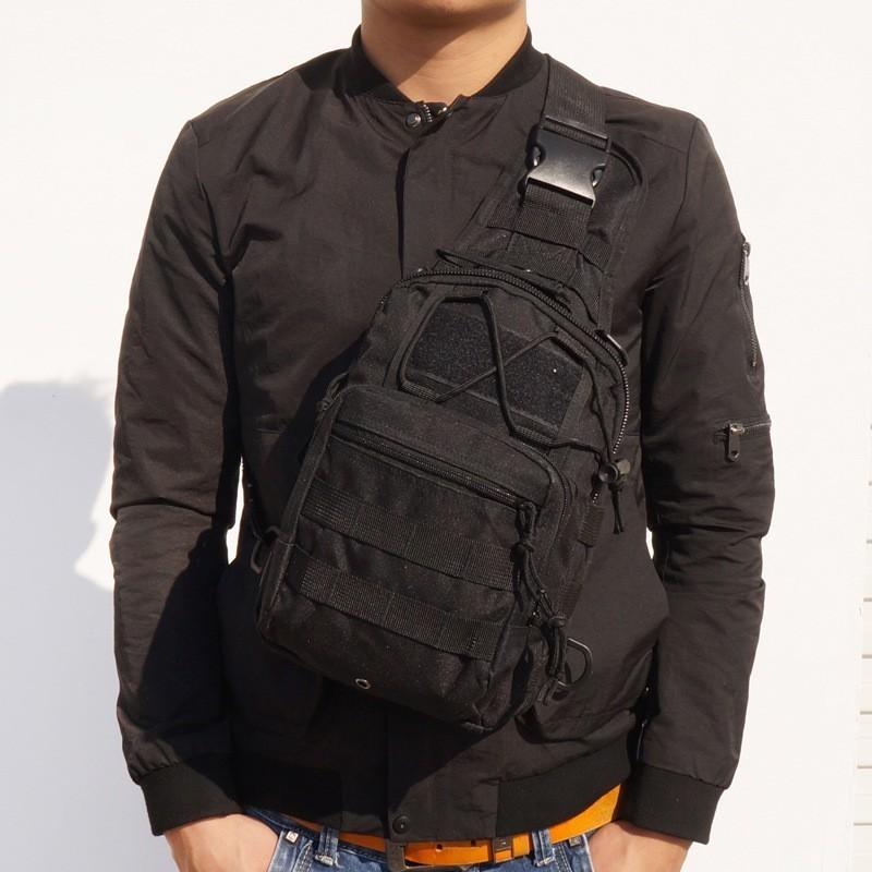 1Pc LHI Tactical Shoulder Chest Bag Rover EDC Outdoor CCW Sling Bag Waterproof Hiking Camping Pack Hunting Concealed Range Bag