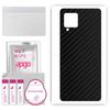 apgo Protective Skin Sticker for the Back Compatible with Samsung Galaxy A42 5G, Wrap Film, Foil, Vinyl - Pattern Carbon Black