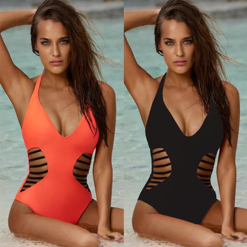 Sexy Womans Swimwear One Piece Swimsuit Monokini Bathing Bikini Padded Push Up