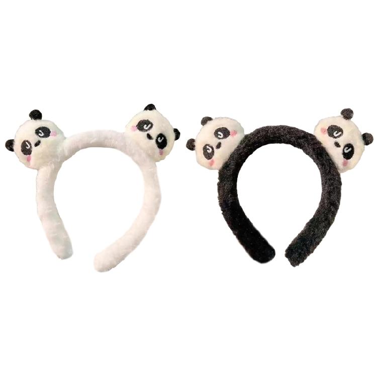 Cartoon Panda Headband for Women and Girls Delicate and Practical Hair Accessory Winter Face Wash Band Hair Decoraiton