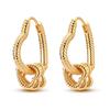 Hot Copper Exquisite Simple Love Heart Collection Drop Earring Ideal For Woman Fashion Party Gift Elegant Jewellery Accessories