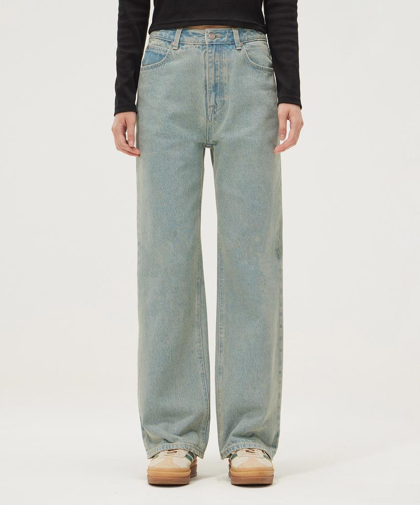 LEE Women'S Straight Fit Denim Pants Indigo Light