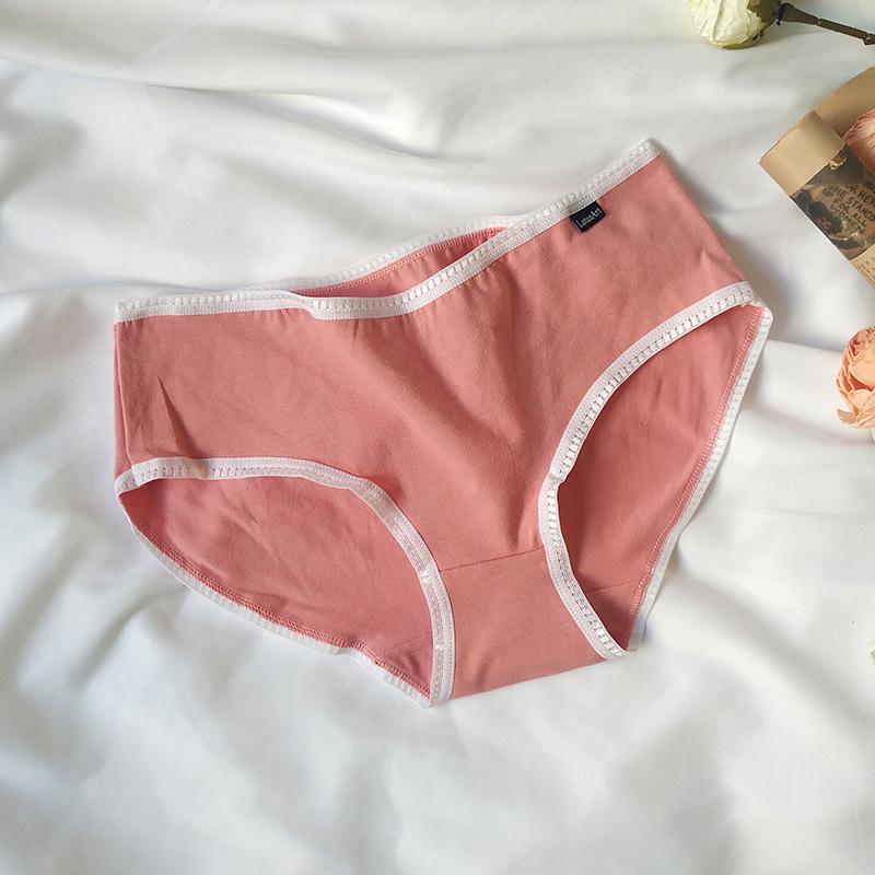 High Quality Comfort Mid-waist Cotton Panties Female Summer Breathable Package Hip Large Size Ladies Triangle Panties Summer Female Sexy Briefs