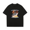 Funny Graphic  Want Me Fish Fear Me Meme Printed Short Sleeve T-shirts   Fashion Harajuku Vintage Oversized Tops