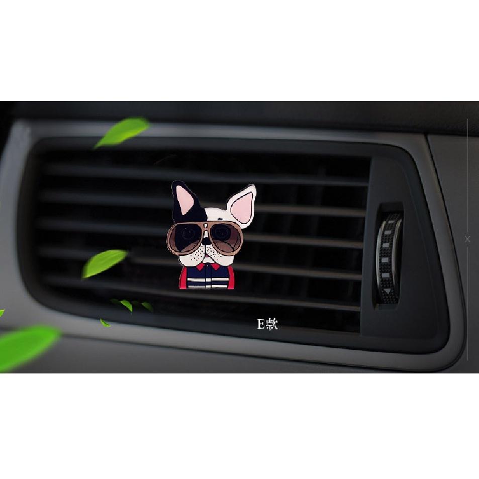 Cute Dog Style Acrylic Air Freshener Conditioner Vent Outlet Decoration Perfume Clip Fragrance Auto Interior Smell
