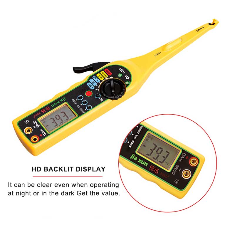 MS8211 Auto Circuit Tester Detector Power Circuit Probe Kit Electric Circuit Voltage Tester Multimeter Car Diagnostic Tool