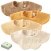 GoUseGo Baby Set of Petal Solid Natural Baby Baby Shower Gift Bibs, Waterproof, 4, 6-Layer Gauze, Large, 360-Degree Bibs, Color, 100% Cotton, Color,