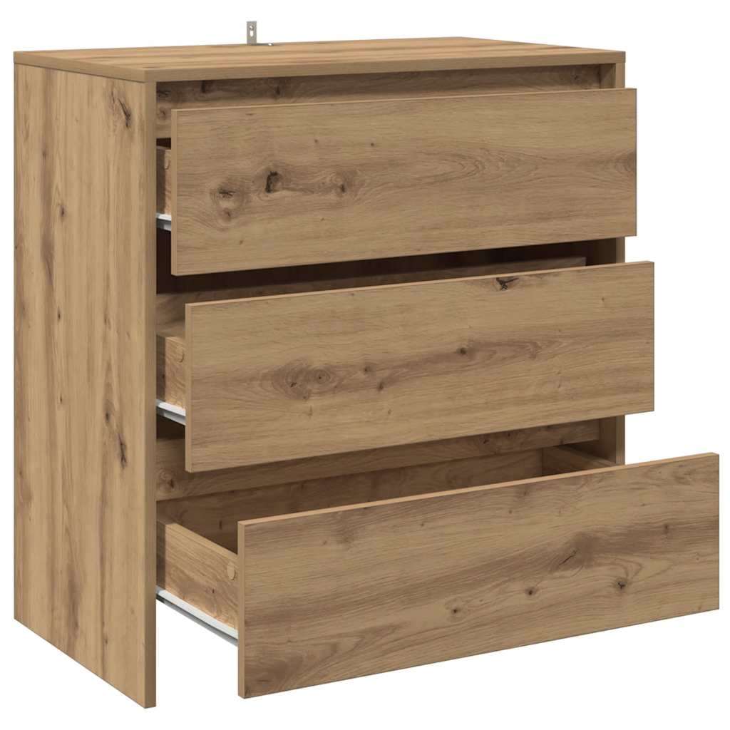 Vidaxl Cabinet, Artisan Oak, 70X41X75 Cm, Wood-Based Material