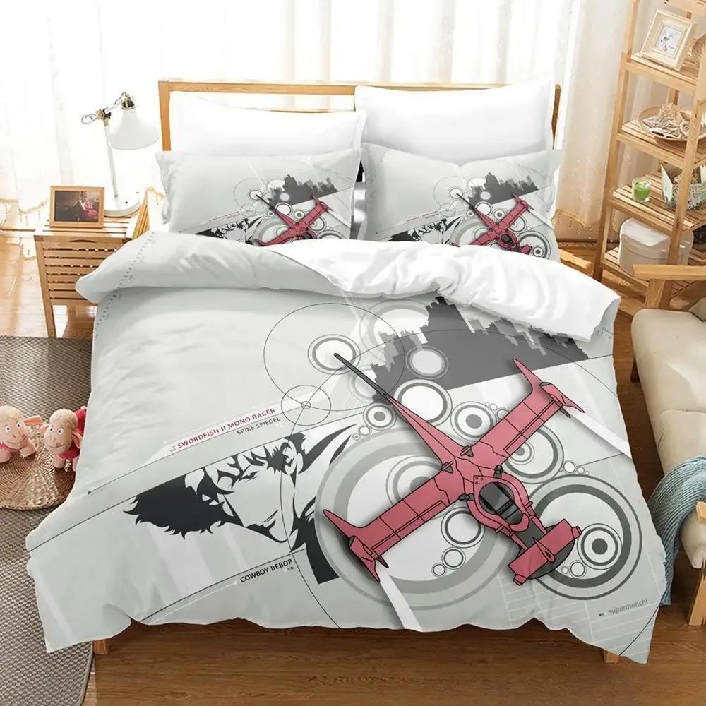 New Cowboy Bebop Beding Set Single Twin Ful Quen King-Sized Dimensionsd Dimensions Bed Linen Set Adult People Kid Bedrom Duvet Cover Sets 3D Game Bed