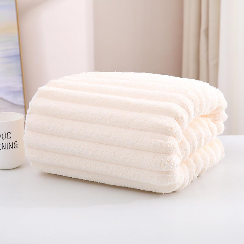 Quick-drying Coral Velvet  Face Wash Towel Household Thickened Coral Velvet Shower , Daily Use Super Absorbent