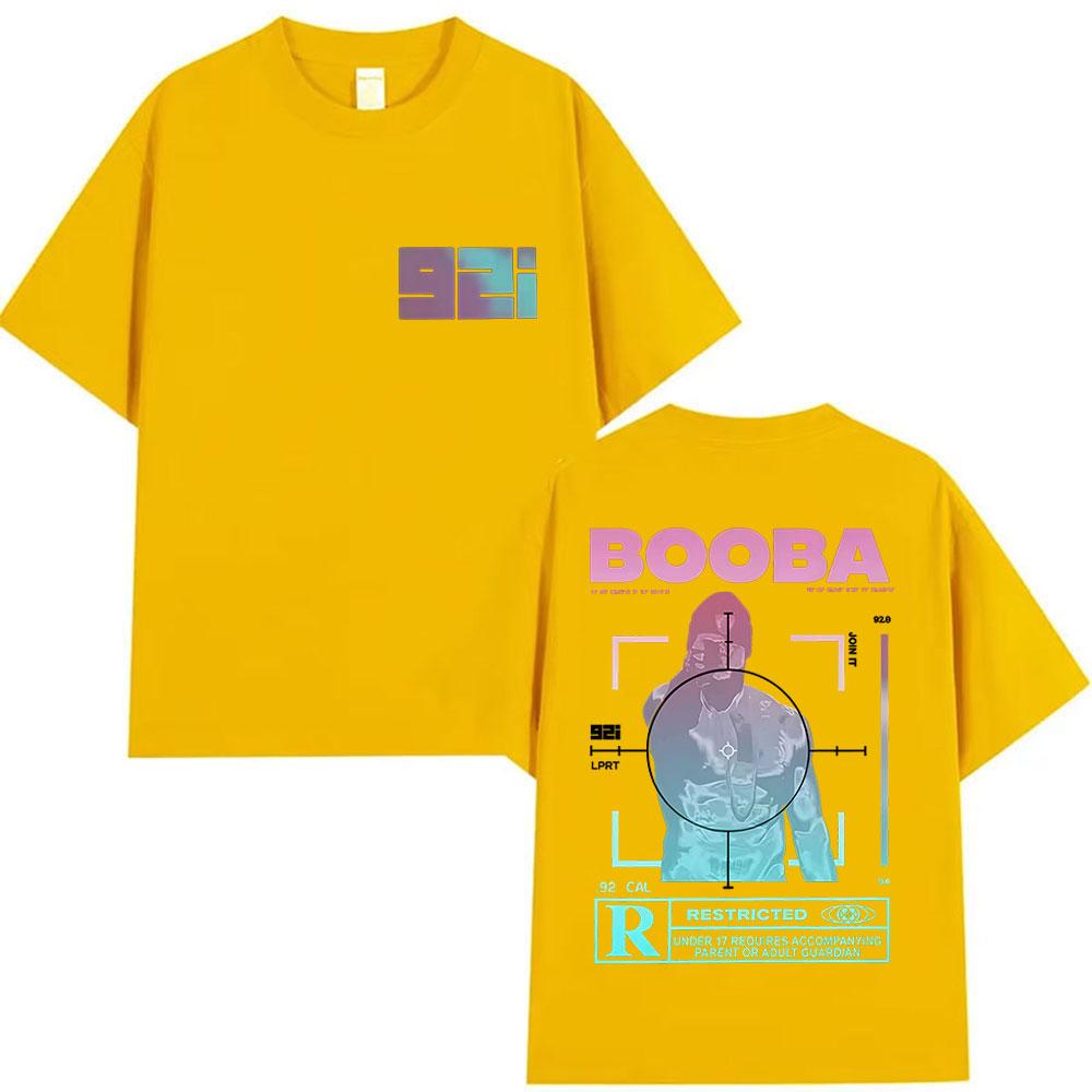 Rapper BOOBA B2O Tour 2025 Graphic T Shirts Men's Hip Hop Gothic Short Sleeve T-shirt Retro High Quality Cotton Tees Streetwear