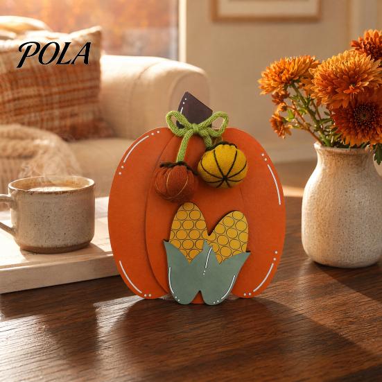Fall Home Decorations Wooden Harvest Pumpkin Ornaments, Autumn Decorations, Decorative Tabletop Rustic Thanksgiving Decor Centerpiece for Festival