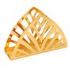 Gold Napkin Holder Hand Plated Hollow Out Triangle Shape Vertical Type Stainless Steel Napkin Holder with Nonslip Bottom