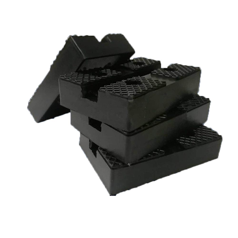 New 4Pcs Heavy Duty Rectangle 118*80mm Lift Pads Black Rubber Arm Pads For Car Lift