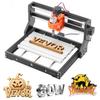 3018 CNC Router Machine, 60W Spindle, 3-Axis Wood Engraving Milling Machine, with 300 X 180 X 40 Mm Working Area, Offline Controller