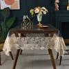 Soft Glass PVC Table Cloth Waterproof Transparent Rectangular Round Dining Oilproof Kitchen Table Cover Party Decoration