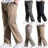 Men's Outdoor Sports Loose Leisure Multiple Pockets Work Pants Trousers