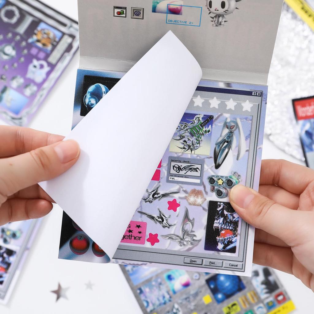 JIAMEI 30 listov Séria Retro a Budúcnosť Kawaii Ins Die-Cutové Nálepky s Písmenami Kniha DIY Denník Clipbook Estetické Nálepky