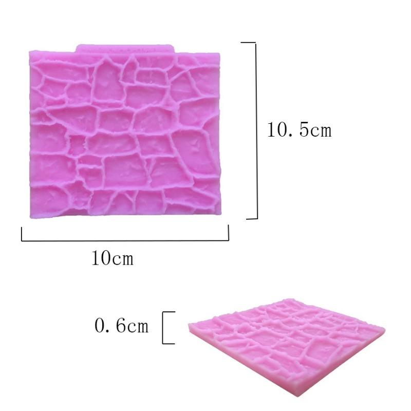 Rock Bark Texture Silicone Mold For Kitchen Baking Cake Decoration Wall Skin Modeling Sugar Craft Gypsum Decor