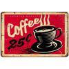 Coffee Metal Tin Signs Vintage Plaque Metal Plate Retro Wall Art Posters for Cafe Kitchen Bar Pub Clubs Iron Painting Decoration