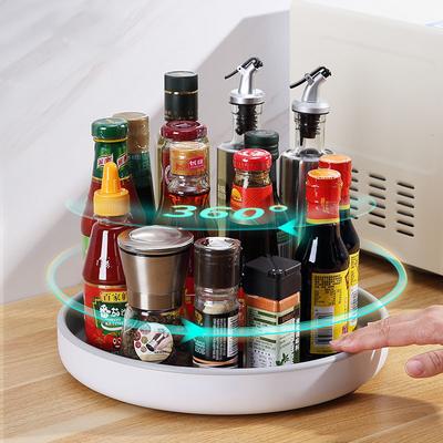 360 de grade rotative condimente depozitare raft tavă turnantă pentru condimente ingrediente depozitare raft raft antiderapant impermeabil bucătărie organizator accesorii