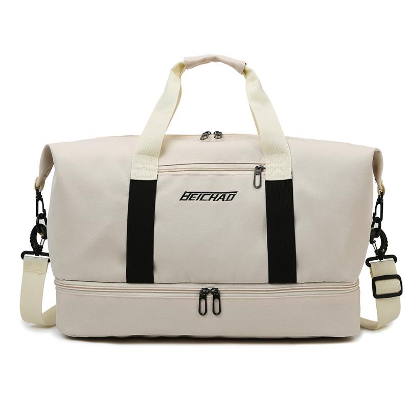 Borsa da viaggio grande capacità, borsone da imbarco, separazione asciutto e bagnato, scomparto per scarpe, zaino da viaggio d'affari, fitness e sport