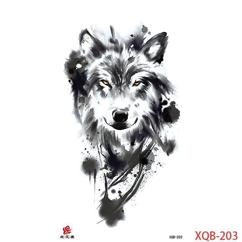 NEW 1PCS Waterproof Tattoos Temporary Tattoo Sticker Flowers Rose Body Tattoos for Women Art Arm Hand Tattoos Wolf Tiger Lion Painting Tatoos