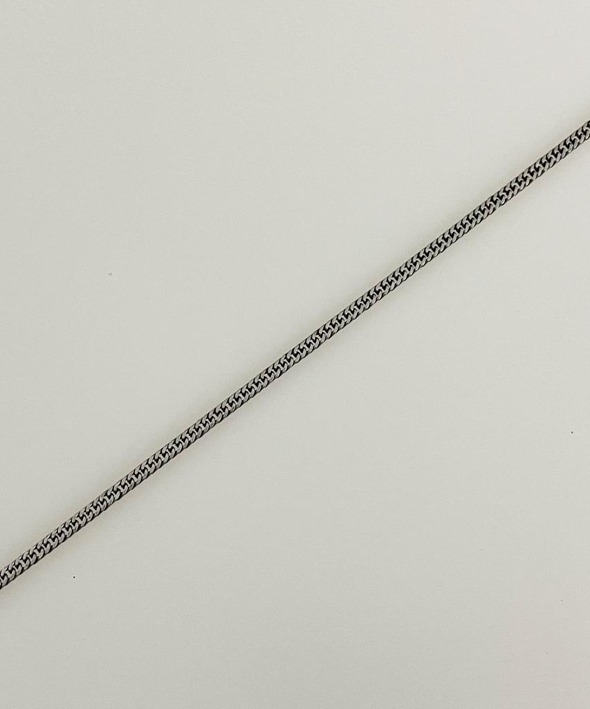 Sexto [Bracelet][Surgical Steel] 0.8 Dc Chain Bracelet Vintage Silver