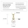 Double Layer Freshwater Pearl Choker Necklace, S925 Sterling Silver, 18k Gold Plated, Gift for Christmas and Qixi